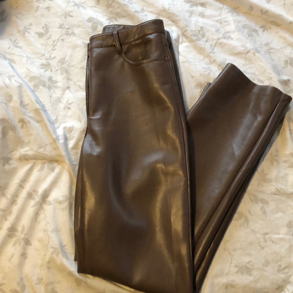 WILFRED LEATHER PANTS LONG